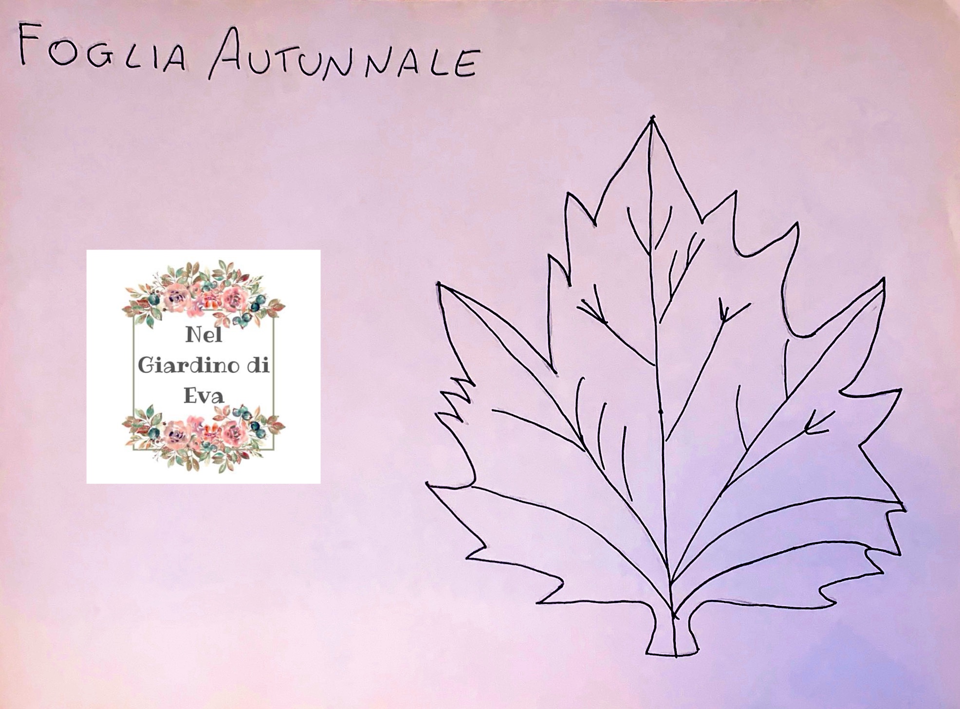 cartamodello foglie autunnali decorative