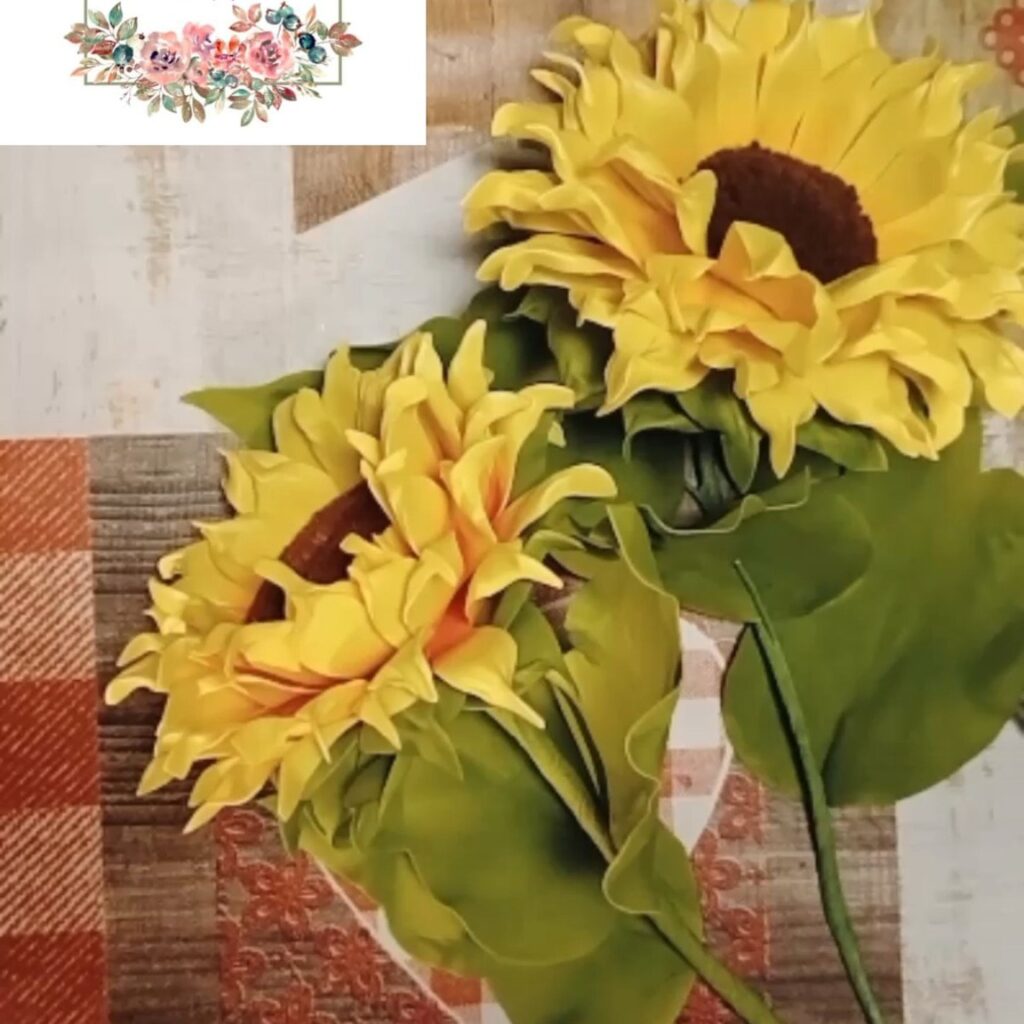 GIRASOLE GIALLO creazioni floreali in gomma EVA