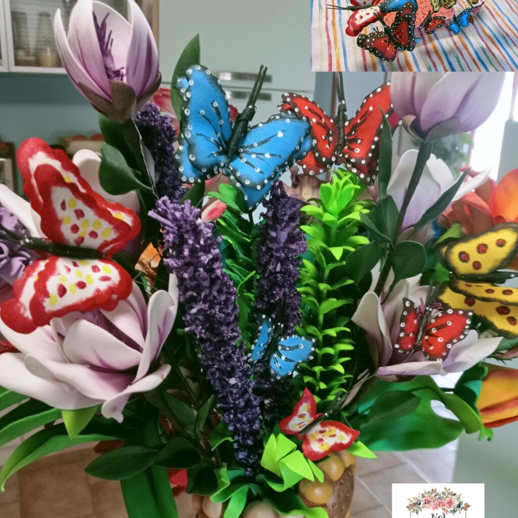 farfalle e fiori