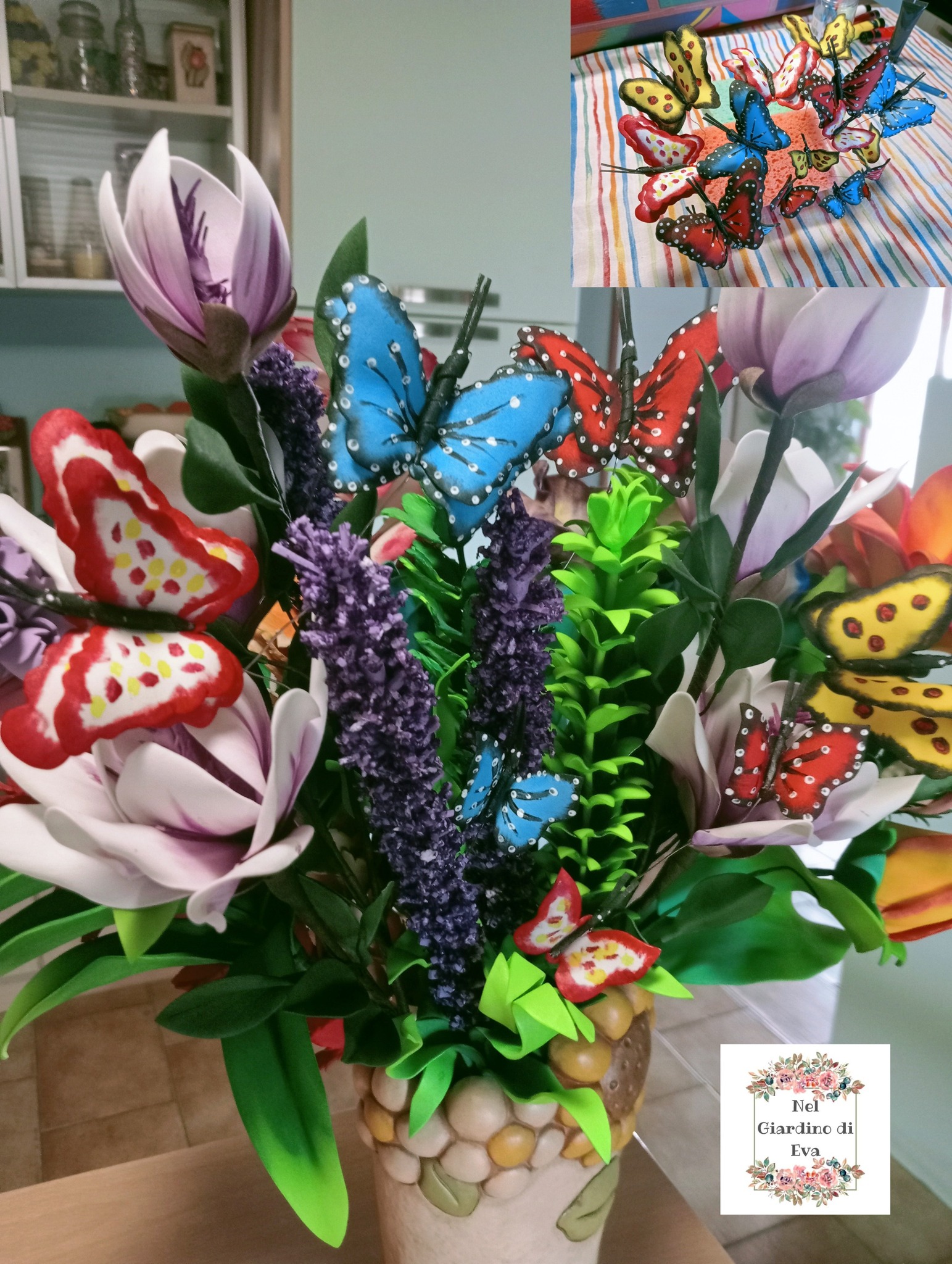 farfalle e fiori